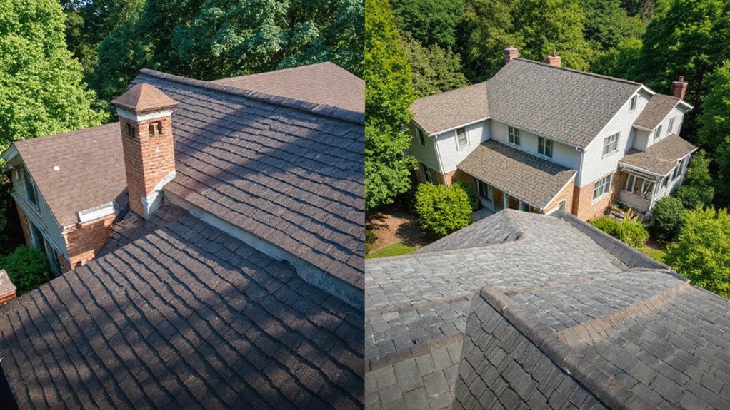 Comparison of asphalt shingles and metal roofing options in Fairfax VA
